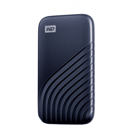 WD My Passport SSD WDBAGF0020BBL - Solid state drive - encrypted - 2 TB - external (portable) - USB 3.2 Gen 2 (USB-C connector) - 256-bit AES - midnight blue - 2
