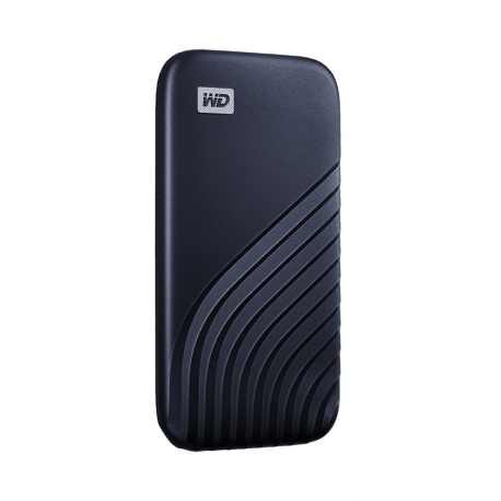 WD My Passport SSD WDBAGF0020BBL - Solid state drive - encrypted - 2 TB - external (portable) - USB 3.2 Gen 2 (USB-C connector) - 256-bit AES - midnight blue - 6