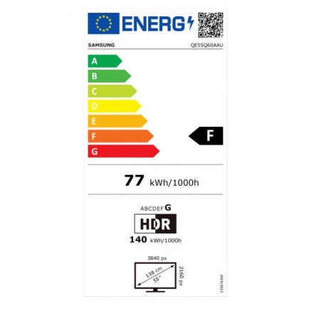 SAMSUNG TV 55inch QLED 4K QE55Q60AA