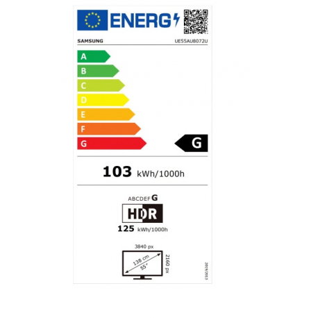 SAMSUNG TV 55inch UHD 4K UE55AU8072