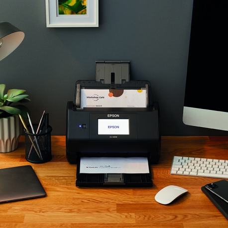 Epson WorkForce ES-580W - Document scanner - Contact Image Sensor (CIS) - Duplex - 215.9 x 6096 mm - 600 dpi x 600 dpi - up to 35 ppm (mono) / up to 35 ppm (colour) - ADF (100 sheets) - up to 4000 scans per day - USB 3.0, Wi-Fi(ac) - 3