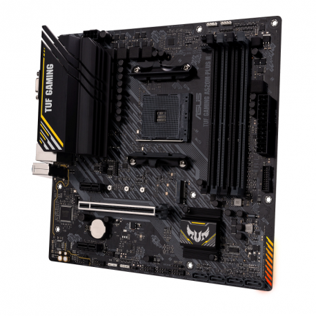 ASUS TUF GAMING A520M-PLUS II - Motherboard - micro ATX - Socket AM4 - AMD A520 - USB 3.2 Gen 1 - Gigabit LAN - onboard graphics (CPU required) - HD Audio (8-channel) - 5