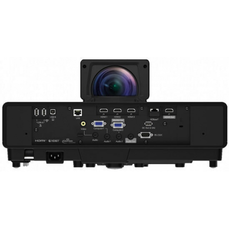 Epson EB-805F - 3LCD projector - 5000 lumens (white) - 5000 lumens (colour) - Full HD (1920 x 1080) - 16:9 - 1080p - ultra short-throw lens - LAN - black - 2