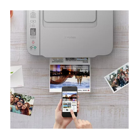 CANON PIXMA TS3451 WHITE color inkjet MFP printer 7.7 ipm