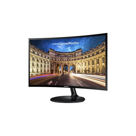 Samsung C24F390FHR - LED monitor - curved - 24" (23.5" viewable) - 1920 x 1080 Full HD (1080p) @ 60 Hz - VA - 250 cd / m² - 3000:1 - 4 ms - HDMI, VGA - black - 1
