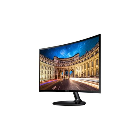 Samsung C24F390FHR - LED monitor - curved - 24" (23.5" viewable) - 1920 x 1080 Full HD (1080p) @ 60 Hz - VA - 250 cd / m² - 3000:1 - 4 ms - HDMI, VGA - black - 2