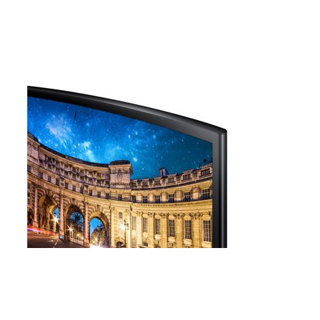 Samsung C24F390FHR - LED monitor - curved - 24" (23.5" viewable) - 1920 x 1080 Full HD (1080p) @ 60 Hz - VA - 250 cd / m² - 3000:1 - 4 ms - HDMI, VGA - black - 3