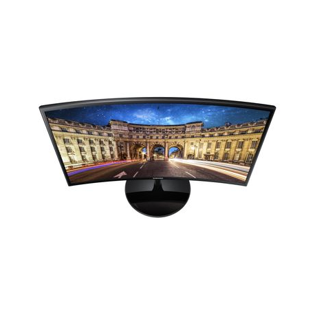 Samsung C24F390FHR - LED monitor - curved - 24" (23.5" viewable) - 1920 x 1080 Full HD (1080p) @ 60 Hz - VA - 250 cd / m² - 3000:1 - 4 ms - HDMI, VGA - black - 4