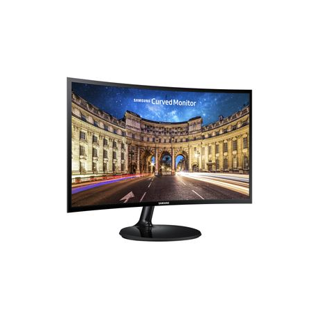 Samsung C24F390FHR - LED monitor - curved - 24" (23.5" viewable) - 1920 x 1080 Full HD (1080p) @ 60 Hz - VA - 250 cd / m² - 3000:1 - 4 ms - HDMI, VGA - black - 10