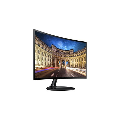 Samsung C24F390FHR - LED monitor - curved - 24" (23.5" viewable) - 1920 x 1080 Full HD (1080p) @ 60 Hz - VA - 250 cd / m² - 3000:1 - 4 ms - HDMI, VGA - black - 11