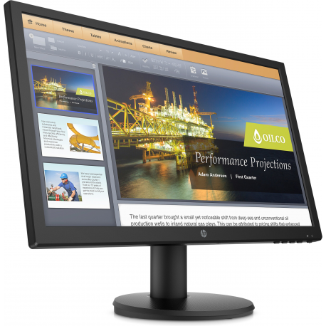 HP P21b G4 - P-Series - LED monitor - 20.7" - 1920 x 1080 Full HD (1080p) @ 60 Hz - TN - 250 cd / m² - 600:1 - 5 ms - HDMI, VGA - speakers - black head - 4