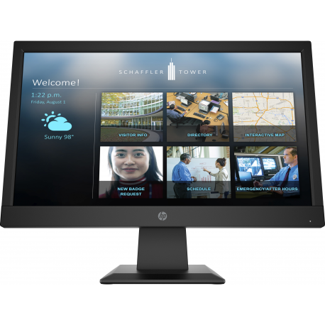 HP P19b G4 - P-Series - LED monitor - 18.5" - 1366 x 768 WXGA @ 60 Hz - TN - 200 cd / m² - 600:1 - 5 ms - HDMI, VGA - jack black - 5