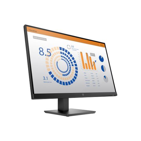 HP P27q G4 - P-Series - LED monitor - 27" - 2560 x 1440 QHD @ 60 Hz - IPS - 250 cd / m² - 1000:1 - 5 ms - HDMI, VGA - black - 2