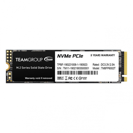 Team Group MP33 - Solid state drive - 256 GB - internal - M.2 2280 - PCI Express 3.0 x4 (NVMe) - 2