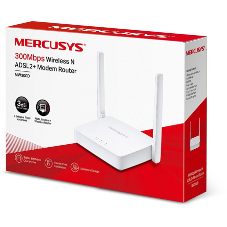 Mercusys MW300D - Wireless router - Prompt SIA