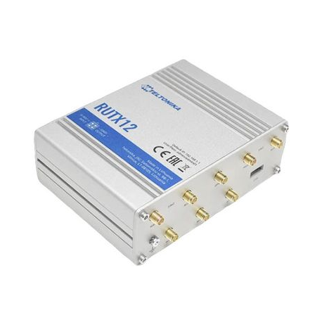 Teltonika RUTX12 - Wireless router - WWAN - 5-port switch - GigE, PPP, Modbus, 802.11ac Wave 2 - Bluetooth 4.0, 802.11b/g/n/ac Wave 2 - Dual Band - 0