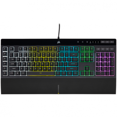 Corsair K55 RGB PRO Gaming Keyboard, RGB LED light, NA, Wired, Black