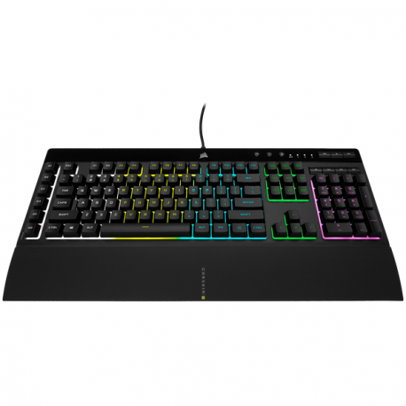 Corsair K55 RGB PRO Gaming Keyboard, RGB LED light, NA, Wired, Black