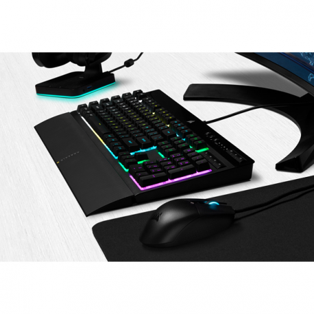 Corsair K55 RGB PRO Gaming Keyboard, RGB LED light, NA, Wired, Black