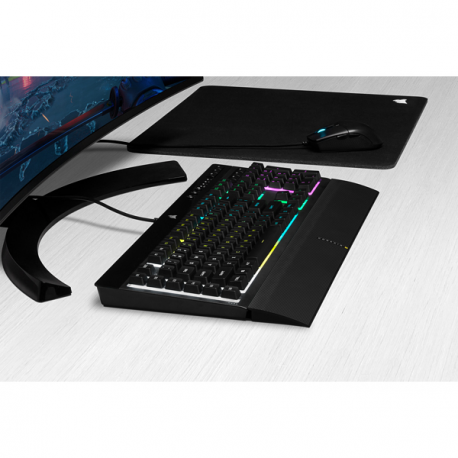 Corsair K55 RGB PRO Gaming Keyboard, RGB LED light, NA, Wired, Black