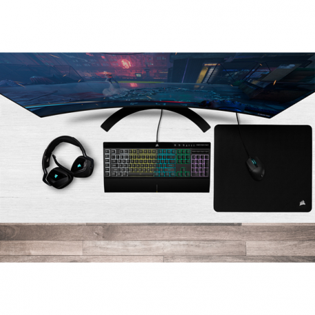 Corsair K55 RGB PRO Gaming Keyboard, RGB LED light, NA, Wired, Black