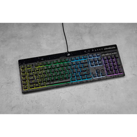 Corsair K55 RGB PRO Gaming Keyboard, RGB LED light, NA, Wired, Black