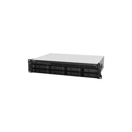 Synology RackStation RS1221+ - NAS server - 8 bays - rack-mountable - SATA 6Gb / s - RAID 0, 1, 5, 6, 10, JBOD - RAM 4 GB - Gigabit Ethernet - iSCSI support - 2U - 0