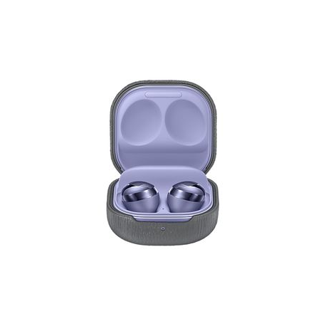 Samsung Leather Cover EF-VR180 - Protective cover for wireless earbuds charging case - soft calfskin leather - grey - for Galaxy Buds Live, Buds Pro - 2
