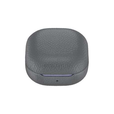 Samsung Leather Cover EF-VR180 - Protective cover for wireless earbuds charging case - soft calfskin leather - grey - for Galaxy Buds Live, Buds Pro - 3