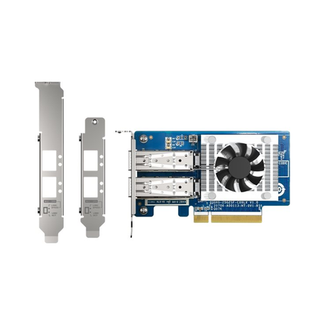 QNAP QXG-25G2SF-CX6 - Network adapter - PCIe 4.0 x8 low profile - 25 Gigabit SFP28 x 2 - for QNAP TS-H2490FU - 0