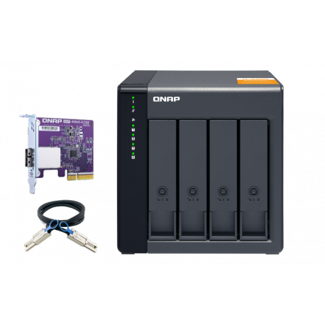 QNAP TL-D400S - Hard drive array - 4 bays (SATA-600) - SATA 6Gb/s (external) - 0