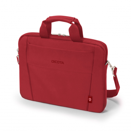 DICOTA Eco Slim Case BASE - Notebook carrying case - 13" - 14.1" - red - 2