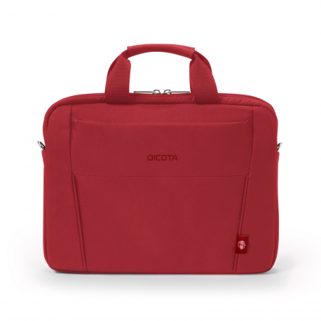 DICOTA Eco Slim Case BASE - Notebook carrying case - 13" - 14.1" - red - 5
