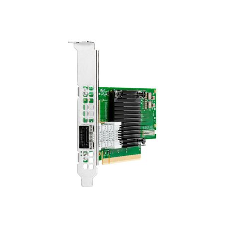 HPE InfiniBand HDR MCX653105A-HDAT - Network adapter - PCIe 4.0 x16 low profile - 200Gb Ethernet  /  200Gb Infiniband QSFP28 x 1 - for Nimble Storage dHCI Medium Solution with HPE ProLiant DL325 Gen10; ProLiant DL325 Gen10 - 0