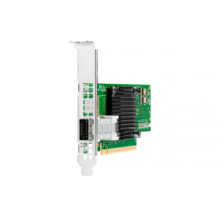 HPE InfiniBand HDR MCX653105A-HDAT - Network adapter - PCIe 4.0 x16 low profile - 200Gb Ethernet  /  200Gb Infiniband QSFP28 x 1 - for Nimble Storage dHCI Medium Solution with HPE ProLiant DL325 Gen10; ProLiant DL325 Gen10 - 2