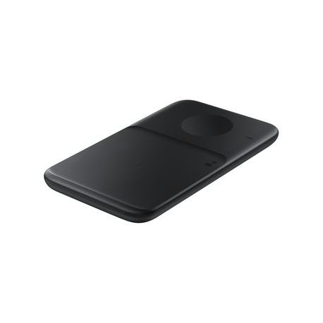 Samsung EP-P4300 - Duo wireless charging pad + AC power adapter - 1.67 A - Fast Charge - on cable: USB-C - black - 2