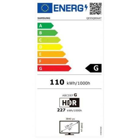 SAMSUNG TV 55inch QLED 4K QE55Q80AA