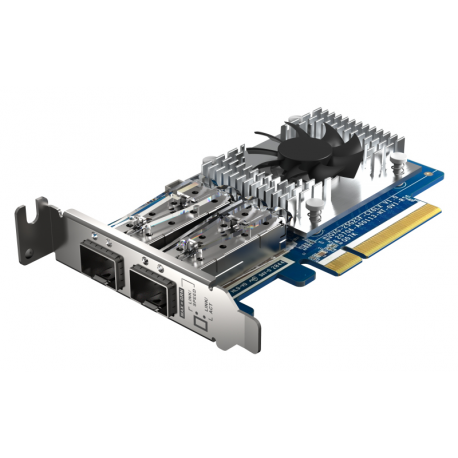 QNAP QXG-25G2SF-CX6 - Network adapter - PCIe 4.0 x8 low profile - 25 Gigabit SFP28 x 2 - for QNAP TS-H2490FU - 3