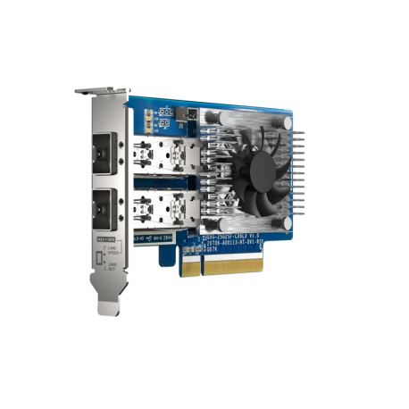 QNAP QXG-25G2SF-CX6 - Network adapter - PCIe 4.0 x8 low profile - 25 Gigabit SFP28 x 2 - for QNAP TS-H2490FU - 5