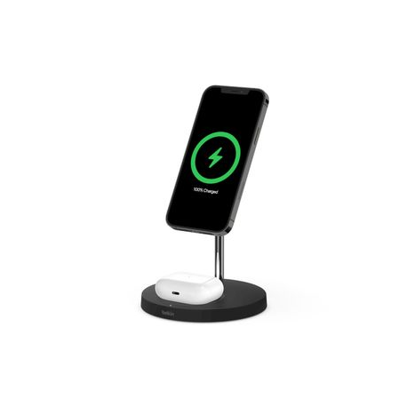 Belkin Pro MagSafe 2in1 Wireless Charging Stand + AC Power Adapter BOOST CHARGE Black