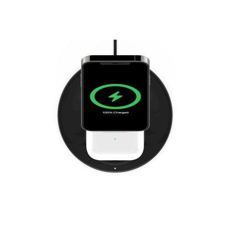 Belkin Pro MagSafe 2in1 Wireless Charging Stand + AC Power Adapter BOOST CHARGE Black