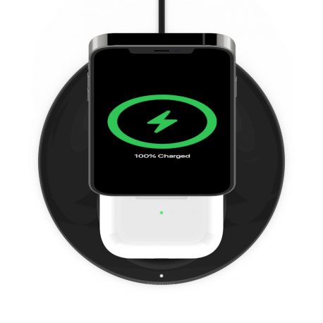 Belkin Pro MagSafe 2in1 Wireless Charging Stand + AC Power Adapter BOOST CHARGE Black