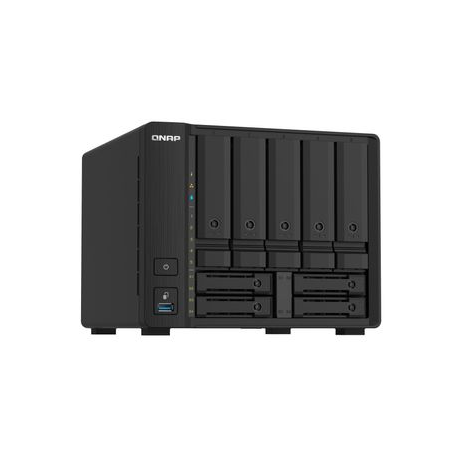 QNAP TS-932PX - NAS server - 9 bays - SATA 6Gb/s - RAID 0, 1, 5, 6, 10, 50, JBOD, 5 hot spare, 6 hot spare, 60, 50 hot spare, 10 hot spare, 1 hot spare, 60 hot spare - RAM 4 GB - Gigabit Ethernet / 2.5 Gigabit Ethernet / 10 Gigabit Ethernet - iSCSI - 1