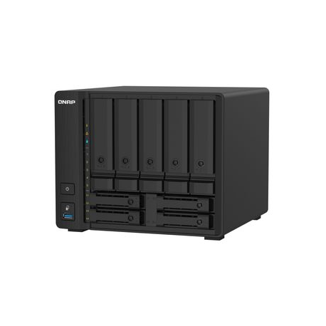 QNAP TS-932PX - NAS server - 9 bays - SATA 6Gb/s - RAID 0, 1, 5, 6, 10, 50, JBOD, 5 hot spare, 6 hot spare, 60, 50 hot spare, 10 hot spare, 1 hot spare, 60 hot spare - RAM 4 GB - Gigabit Ethernet / 2.5 Gigabit Ethernet / 10 Gigabit Ethernet - iSCSI - 4