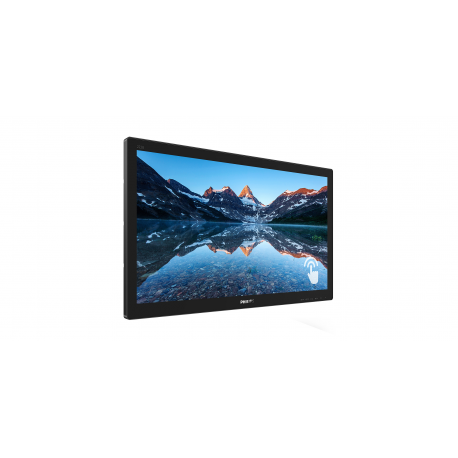 Philips B Line 222B9TN - LED monitor - 22" (21.5" viewable) - touchscreen - 1920 x 1080 Full HD (1080p) @ 60 Hz - TN - 250 cd/m² - 1000:1 - 1 ms - HDMI, DVI-D, VGA, DisplayPort - speakers - black texture - 2