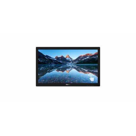 Philips B Line 222B9TN - LED monitor - 22" (21.5" viewable) - touchscreen - 1920 x 1080 Full HD (1080p) @ 60 Hz - TN - 250 cd/m² - 1000:1 - 1 ms - HDMI, DVI-D, VGA, DisplayPort - speakers - black texture - 3