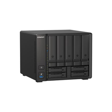 QNAP TS-H973AX-32G - NAS server - 9 bays - SATA 6Gb/s - RAID 0, 1, 5, 6, 10, 50, JBOD, 60, RAID TP - RAM 32 GB - 2.5 Gigabit Ethernet / 10 Gigabit Ethernet - iSCSI - 2