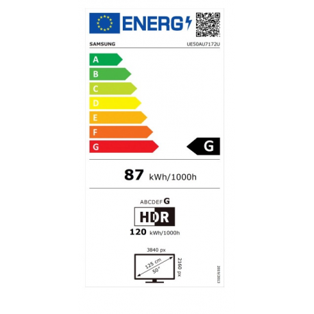 SAMSUNG TV 50inch UHD 4K UE50AU7172