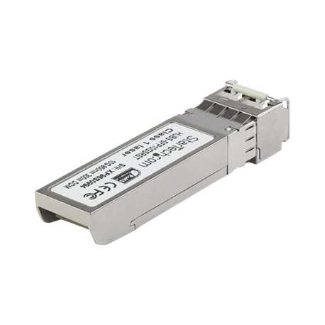StarTech.com Dell EMC SFP-10G-LR Compatible SFP+ Module, 10GBASE-LR, 10GbE Single Mode (SMF) Fiber SMF Optic Transceiver, 10GE Gigabit Ethernet SFP+, LC Connector, 10km, 1310nm, DDM, SFP+ - Lifetime Warranty (SFP10GLREMST) - SFP+ transceiver module (equivalent to: Dell EMC SFP-10G-LR) - 10 GigE - 10GBase-LR - LC single-mode - up to 10 km - 1310 nm - 2