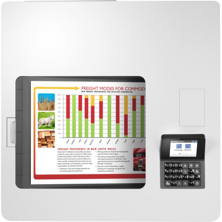 HP LaserJet Enterprise M554dn - Printer - colour - Duplex - laser - A4 / Legal - 1200 x 1200 dpi - up to 35 ppm up to 35 ppm (colour) - capacity: 650 sheets - USB 2.0, Gigabit LAN, USB 2.0 host - 4